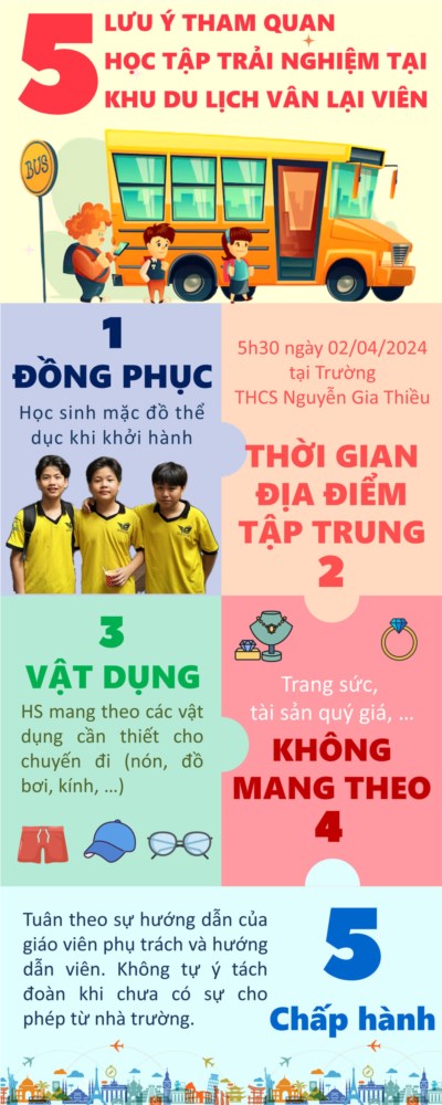 Những lưu ý khi tham quan học tập trải nghiệm tại khu duc lịch Vân Lại Viên