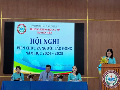 Hội nghị viên chức - người lao động năm học 2024 - 2025