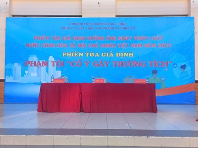 Phiên tòa giả định chào mừng Ngày Pháp luật nước Cộng hòa xã hội chủ nghĩa Việt Nam 09/11/2024