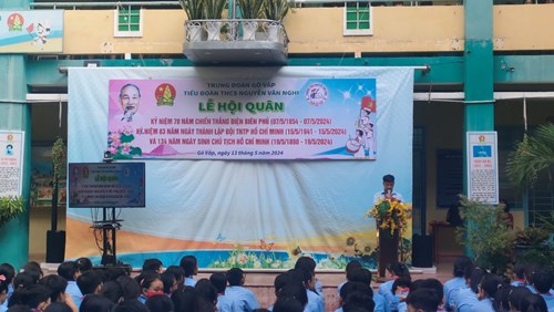 Sinh hoạt kỷ niệm 83 năm ngày thành lập Đội Thiếu niên Tiền Phong Hồ Chí Minh (15/5/1941 – 15/5/2024) và 134 năm ngày sinh Chủ tịch Hồ Chí Minh (19/5/1890 – 19/5/2024).