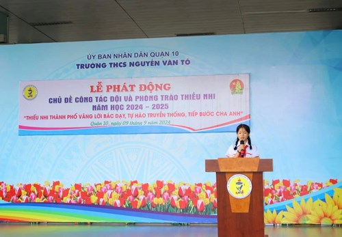 Lễ phát động chủ đề công tác đội và phong trào thiếu nhi năm học 2024 - 2025