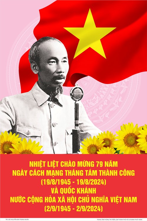 Nhiệt liệt chào mừng 79 năm ngày cách mạng tháng tám thành công (19/8/1945 – 19/8/2024) và quốc khánh nước cộng hòa xã hội chủ nghĩa việt nam (2/9/1945 – 2/9/2024)