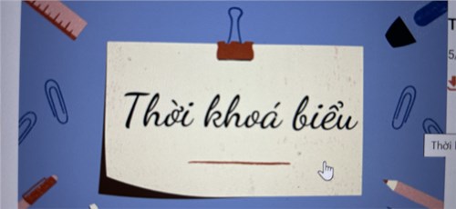 Thời khóa biểu học kỳ II (Áp dụng 15/01/2024)