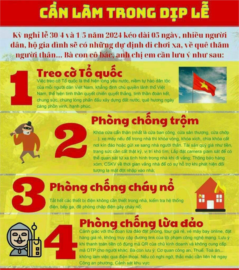Cần làm gì trong ngày nghỉ lễ