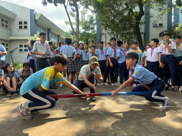 📣📣📣Giờ chơi trải nghiệm- Hội thao cấp trường-Vòng loại môn Đẩy Gậy