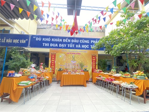 Trường THCS Nguyễn Vĩnh Nghiệp: Tổ chức Lễ Giỗ Quốc Tổ Hùng Vương_Năm 2024.
