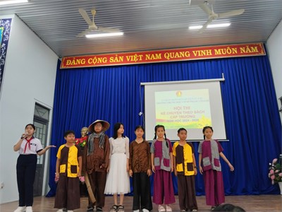 Hội thi kể chuyện theo sách cấp trường năm học 2024-2025