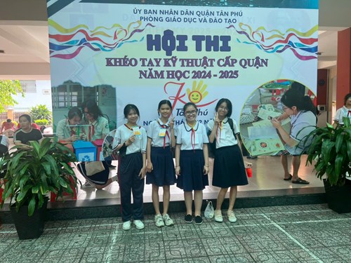 [THCS Phan Bội Châu] Hội thi  Khéo tay kỹ thuật  cấp quận năm học 2024 - 2025