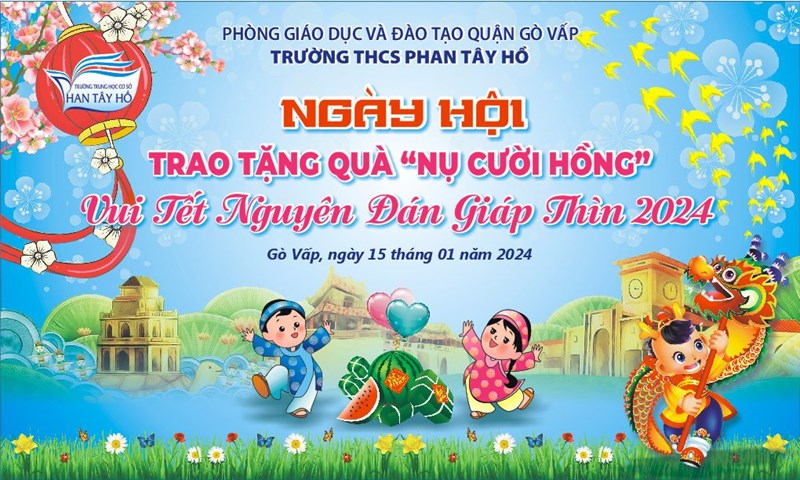 Báo cáo kết quả thực hiện phong trào “Nụ cười hồng II” giúp học sinh hoàn cảnh gia đình đặc biệt khó khăn, học sinh hòa nhập, học sinh có cha hoặc mẹ mất đi trong đại dịch Covid-19 vui Tết Nguyên đán Giáp Thìn (Năm 2024) - Năm học 2023 - 2024.