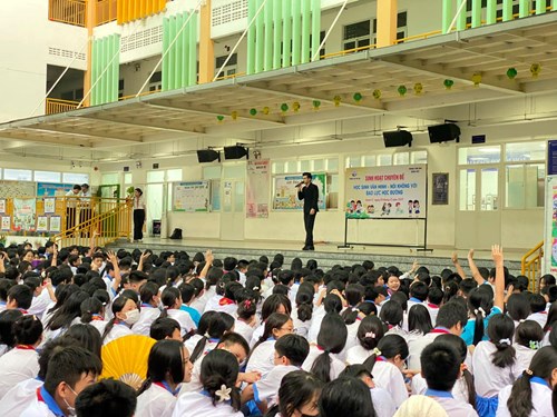 Trường THCS Phú Thọ phối hợp với TT KNS Rồng Việt tổ chức chuyên đề “ Học sinh văn minh- Nói không với bạo lực học đường “