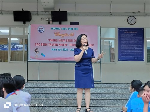 Trường THCS Phú Thọ Thực Hiện Công Tác Tuyên Truyền Phòng Chống Bệnh Sởi Và Các Bệnh Truyền Nhiễm