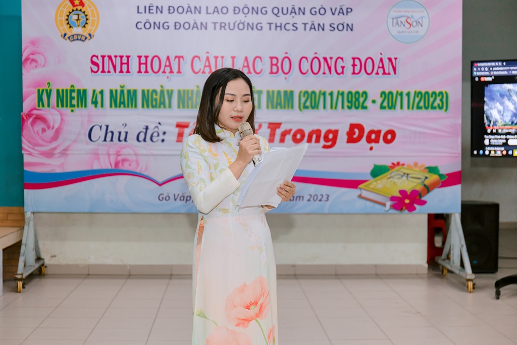 Sinh hoạt câu lạc bộ công đoàn - kỷ niệm 41 năm ngày nhà giáo việt nam (20/11/1982-20/11/2023) part 2