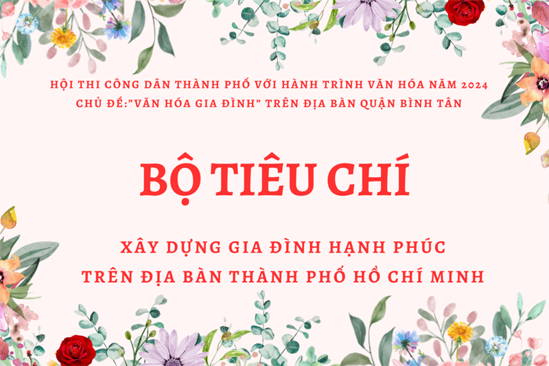 Hội thi công dân Thành phố với hành trình văn hóa năm 2024 chủ đề:”Văn hóa gia đình” trên địa bàn quận Bình Tân