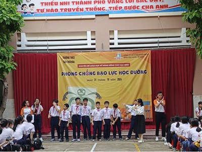 Sáng thứ 2 ngày 21/10/2024 Trường thcs Tân Thới Hòa  phối hợp với cty cổ phần giáo dục quốc tế Gaia  tổ chức chuyên đề giáo dục kỹ năng sống cho học sinh   Phòng chống bạo lực học đường . Một số hình ảnh ghi nhận lại