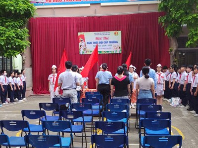 Liên đội trường thcs Tân Thới Hòa tổ chức    HỘI THI NGHI THỨC ĐỘi CẤP TRƯỜNG NĂM HỌC  2024-2025
