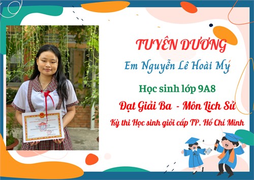 🌻🌻🌻Tại hội thi học sinh giỏi trung học cơ sở cấp thành phố Hồ Chí Minh năm học 2023-2024 diễn ra vừa qua, trường THCS Thái Văn Lung vinh dự đã có 6 học sinh tham gia, trong đó có 4 học sinh đạt giải cao🎊🎊🎊