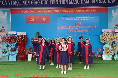 Lễ tri ân và trưởng thành cho học sinh lớp 9 -Niên khoá 2021-2024
