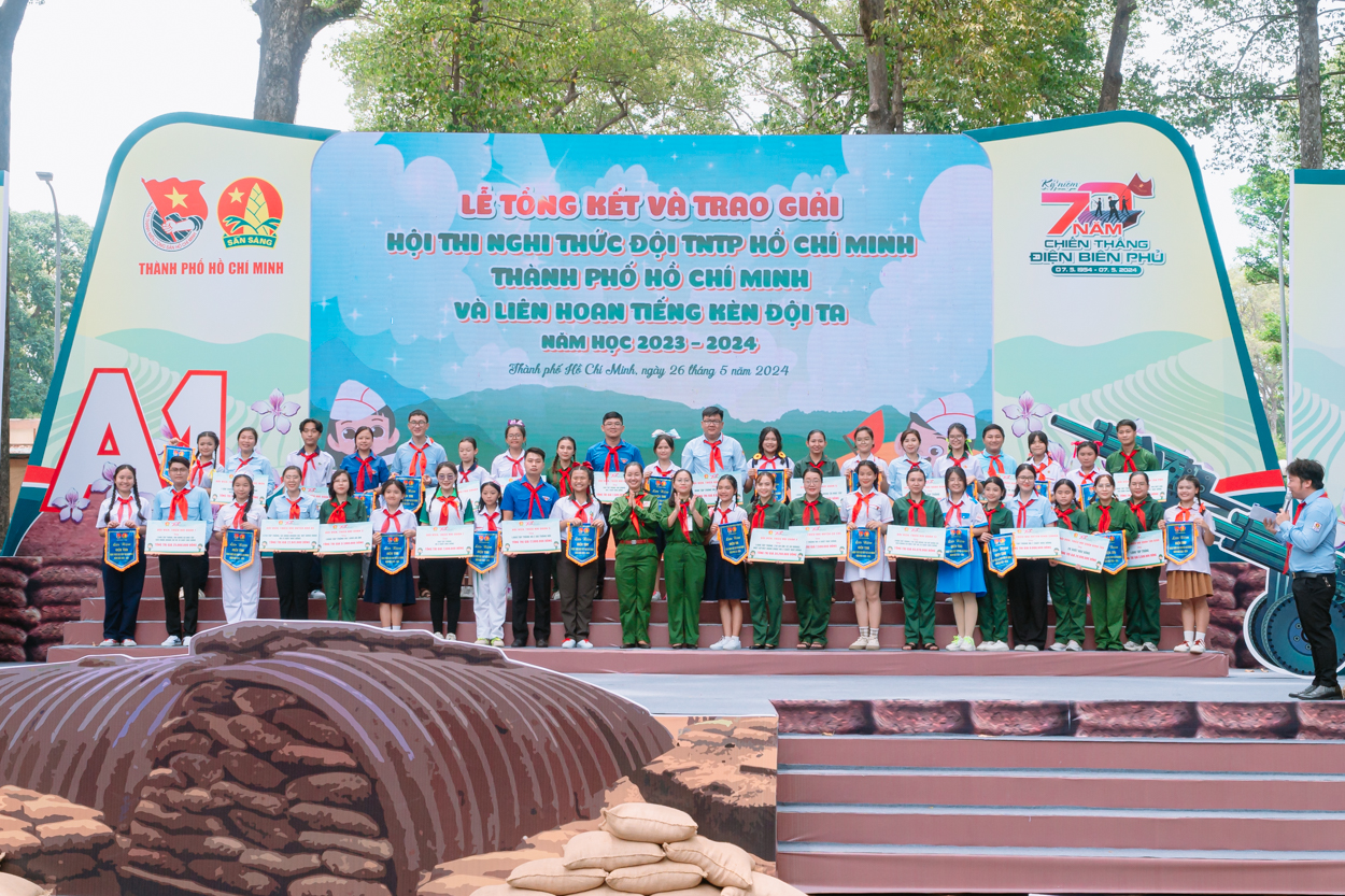 Liên Đội Trần Quang Khải giành giải ba Nghi thức Đội cấp thành phố năm học 2023-2024