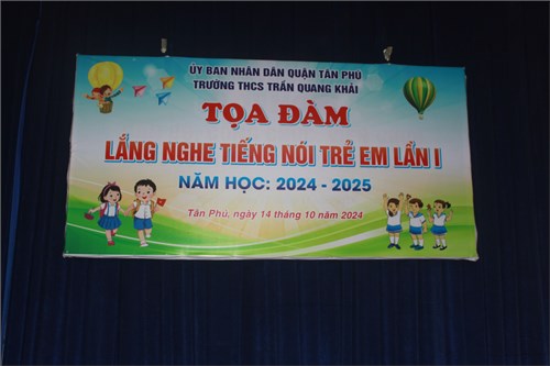 Toạ đàm  Lắng nghe tiếng nói trẻ em  – Gắn kết học sinh và Ban Giám hiệu trong công tác bảo vệ và chăm sóc thiếu nhi