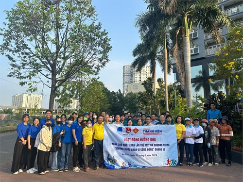 Hoạt động hưởng ứng ngày chủ nhật xanh lần thứ 152 và chương trình “những bước chân vì cộng đồng” - chặng 15