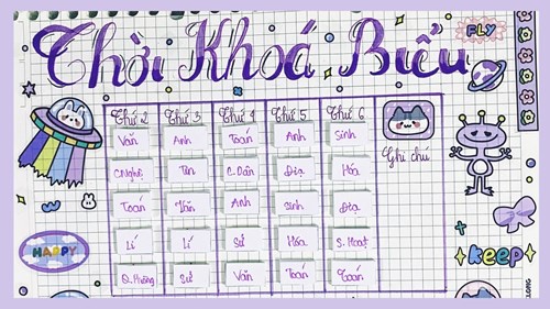 Thời khóa biểu - Học kì 2 - Lần 2, áp dụng từ 19/02/2024