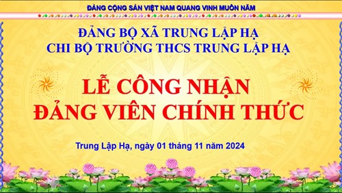 Lễ công nhận đảng viên chính thức