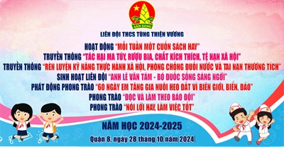 Liên đội hoạt động mỗi tuần một quyển sách hay, phong trào 60 ngày em tăng gia nuôi heo đất vì biên giới biển đảo, phong trào nói lời hay làm việc tốt