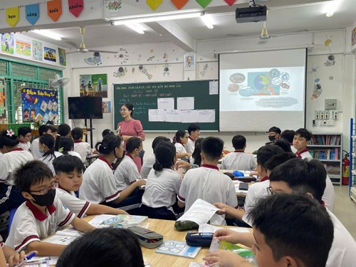 Hình ảnh lên tiết Đổi mới phương pháp dạy học_Bài giảng minh hoạ: Phân tử- Đơn Chất- Hợp chất_GV thực hiện Nguyễn Thị Ngọc Huệ