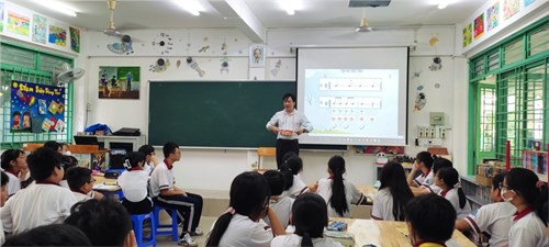 Hình ảnh tiết nghiên cứu bài học_Bài dạy minh họa: Nhạc cụ tiết tấu bài thực hành số 4_GV thực hiện Trịnh Tấn Phát