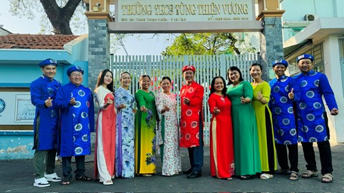 Hình ảnh hưởng ứng lễ hội áo dài TPHCM lần thứ 10 năm 2024