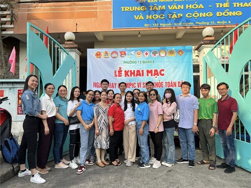 Hình ảnh Đoàn viên công đoàn tham gia  Ngày chạy Olympic vì sức khỏe toàn dân  năm 2024