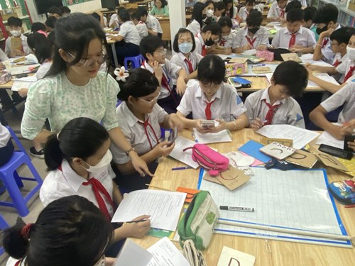 Một số hình ảnh tiết NCBH môn Toán 7_Bài dạy minh họa Luyện tập đa thức một biến_GV thực hiện Nguyễn Thị Mộng Nhi