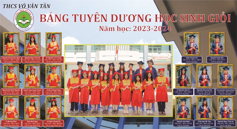 Bảng tuyên dương Học Sinh Giỏi | Năm học 2023-2024