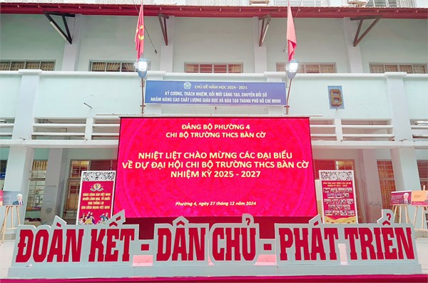 Đại hội đảng viên chi bộ trường thcs bàn cờ, nhiệm kỳ 2025 – 2027