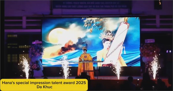 Chúc mừng em Phạm Ngọc Hân lớp 9/1 đạt giải II Chung kết Hội thi District 3  s Got Talent