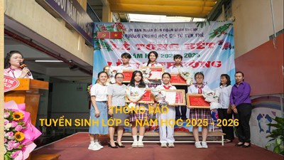 Thông báo tuyển sinh năm học  2025 - 2026