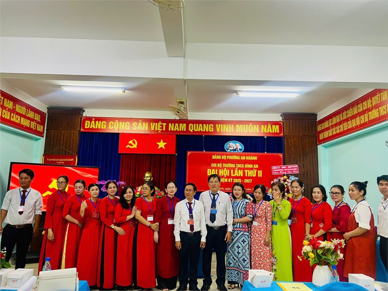 Chi bộ trường THCS Bình An, Đại hội lần thứ Hai, nhiệm kỳ 2025-2027