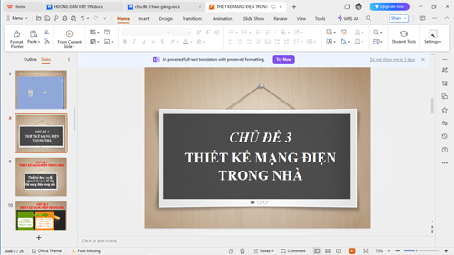 Mạng điện trong nhà được thiết kế như thế nào?