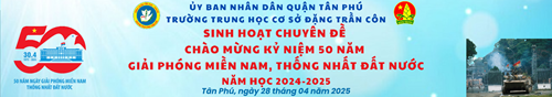 Liên đội THCS Đặng Trần Côn tổ chức sinh hoạt chuyên đề Chào mừng kỷ niệm 50 năm Giải phóng miền Nam, thống nhất đất nước (30/4/1975 - 30/4/2025)