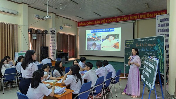 Tổ KHTN thực hiện tiết thao giảng và chuyên đề cấp Quận tháng 3/2025