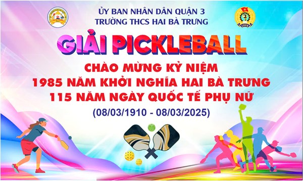 Chung kết giải pickleball chào mừng kỷ niệm 1985 năm khởi nghĩa hai bà trưng, 115 năm ngày quốc tế phụ nữ (08/03/1910 - 08/03/2025)