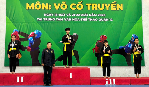 4 huy chương Võ cổ truyền cấp Thành phố