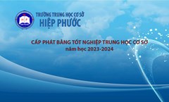 Cấp phát Bằng tốt nghiệp Trung học cơ sở, năm học 2023-2024