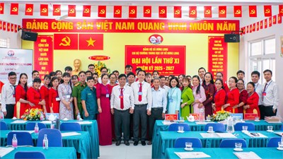 Đại hội chi bộ Trường THCS Hưng Long lần thứ XI nhiệm kỳ 2025 - 2027