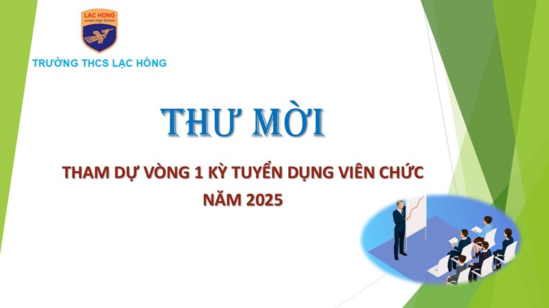 Thư mời ứng viên tham dự Vòng 1 - Kiểm tra phiếu đăng ký dự tuyển