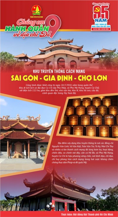 Chúng em hành quân về địa chỉ đỏ nhân kỷ niệm 95 năm ngày thành lập đảng cộng sản việt nam
