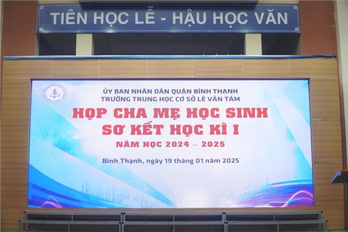 Họp mặt cha mẹ học sinh sơ kết học kỳ I năm học 2024 - 2025