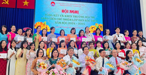 Chúc mừng giáo viên đạt giải hội thi Giáo viên chủ nhiệm Giỏi TP Thủ Đức