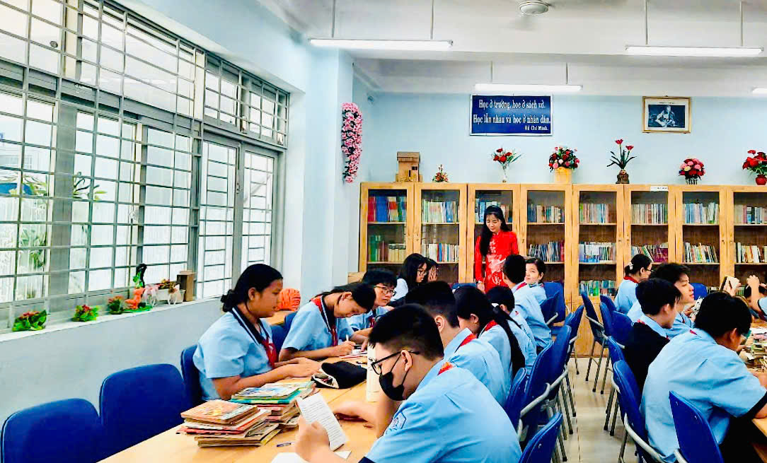 Trường THCS Ngô Quyền hưởng ứng ngày sách và văn hóa đọc Việt Nam lần thứ 4 – năm 2025