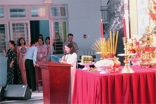 Trường THCS Ngô Quyền long trọng tổ chức Lễ Giỗ Tổ Hùng Vương
